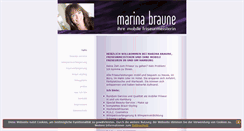 Desktop Screenshot of marina-braune.de